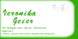 veronika geier business card